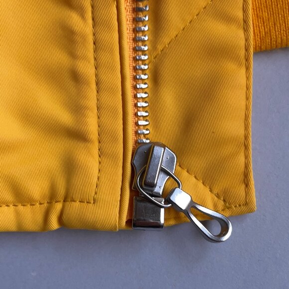 Rag & Bone Manston Recycled Nylon Bomber in Saffron, Size L, Hardly Worn - Picture 8 of 11